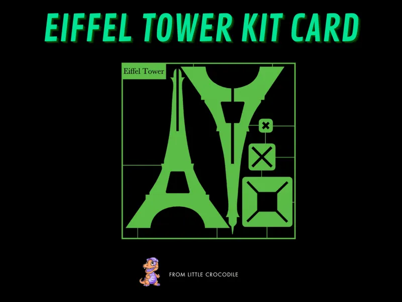 Eiffel Tower kit card