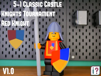 5-1 Classic Castle Knights Tournament Red Knight