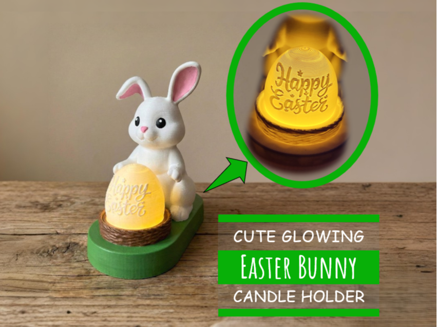 Easter Bunny Egg Candle holder | Osterhase Lampe