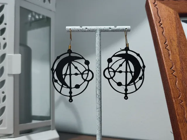 Aretes Astrolabio Lunar
