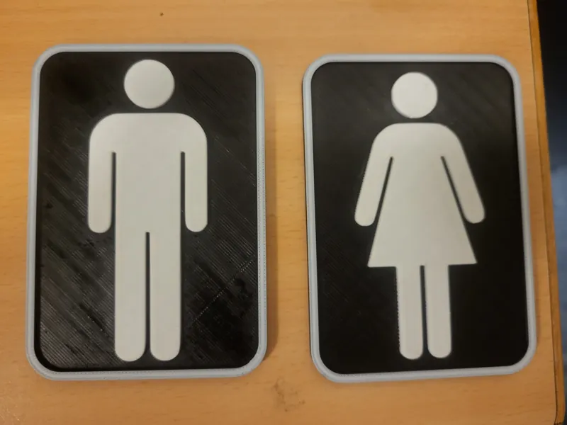 toilet sign WC Schild