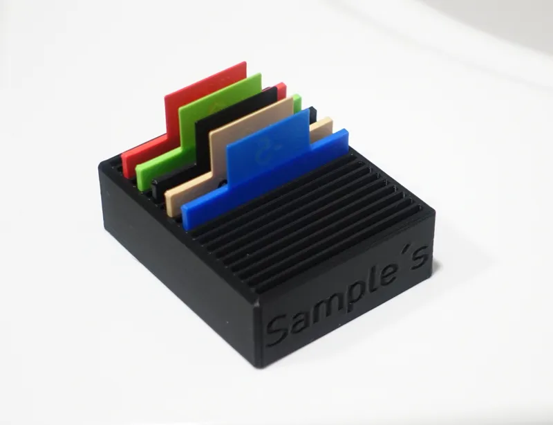 Filament Sample Holder - using flowrate part´s