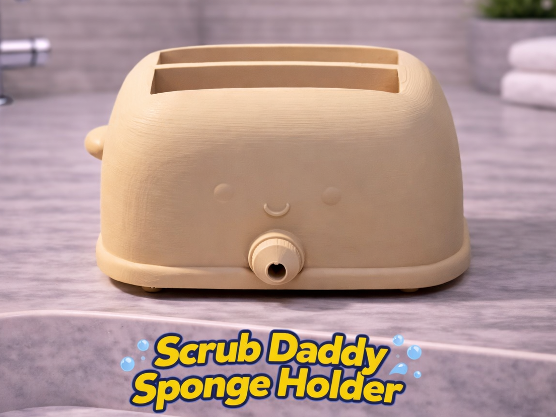 Toastie the Toaster Double Scrub Daddy Holder