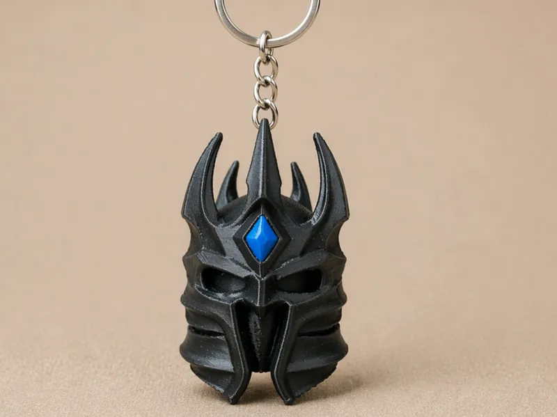 Personal Lich King Helmet 3D Keychain