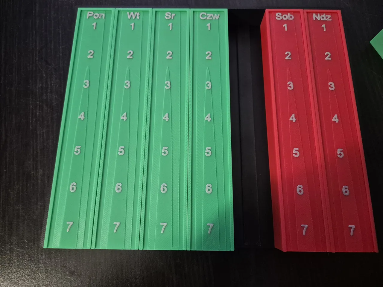 Weekly meds organizer 7 doses 7x7 view 4