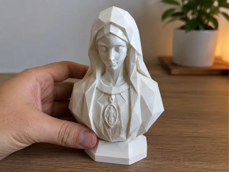 Our Lady of Grace – Modern Geometric Sculpture