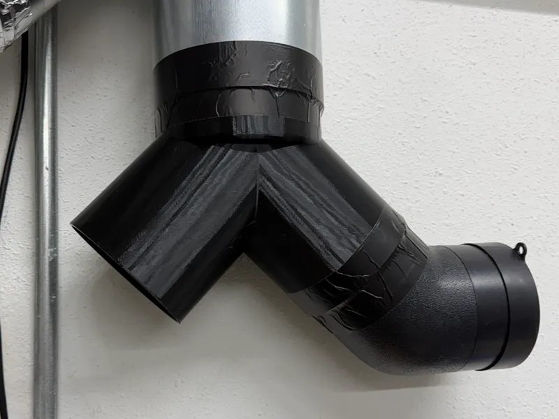 5-inch to 4-inch Y-Fitting for Dust Collection