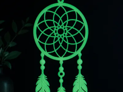 Glow-in-the-Dark Dreamcatcher Mandala