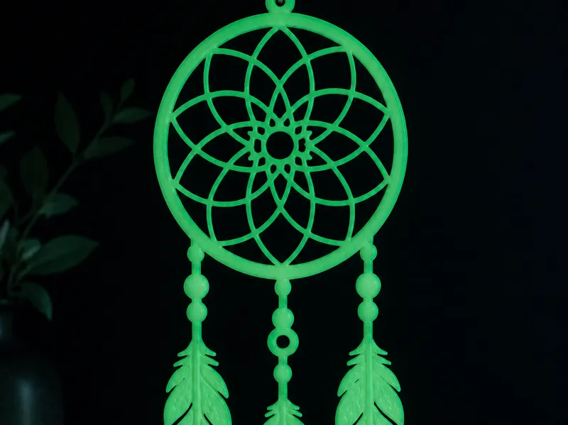Glow-in-the-Dark Dreamcatcher Traumfänger Mandala
