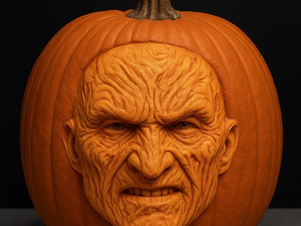 Freddy Pumpkin - Free 3D Print Model - MakerWorld