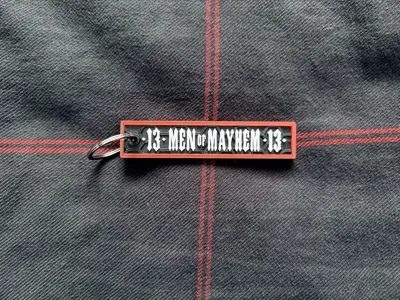 MAN OF MAYHEM - Long Keychain