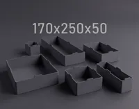 W170 x D250 x H50 - Containers