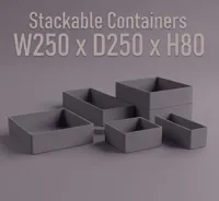 W250 x D250 x H80 - Containers