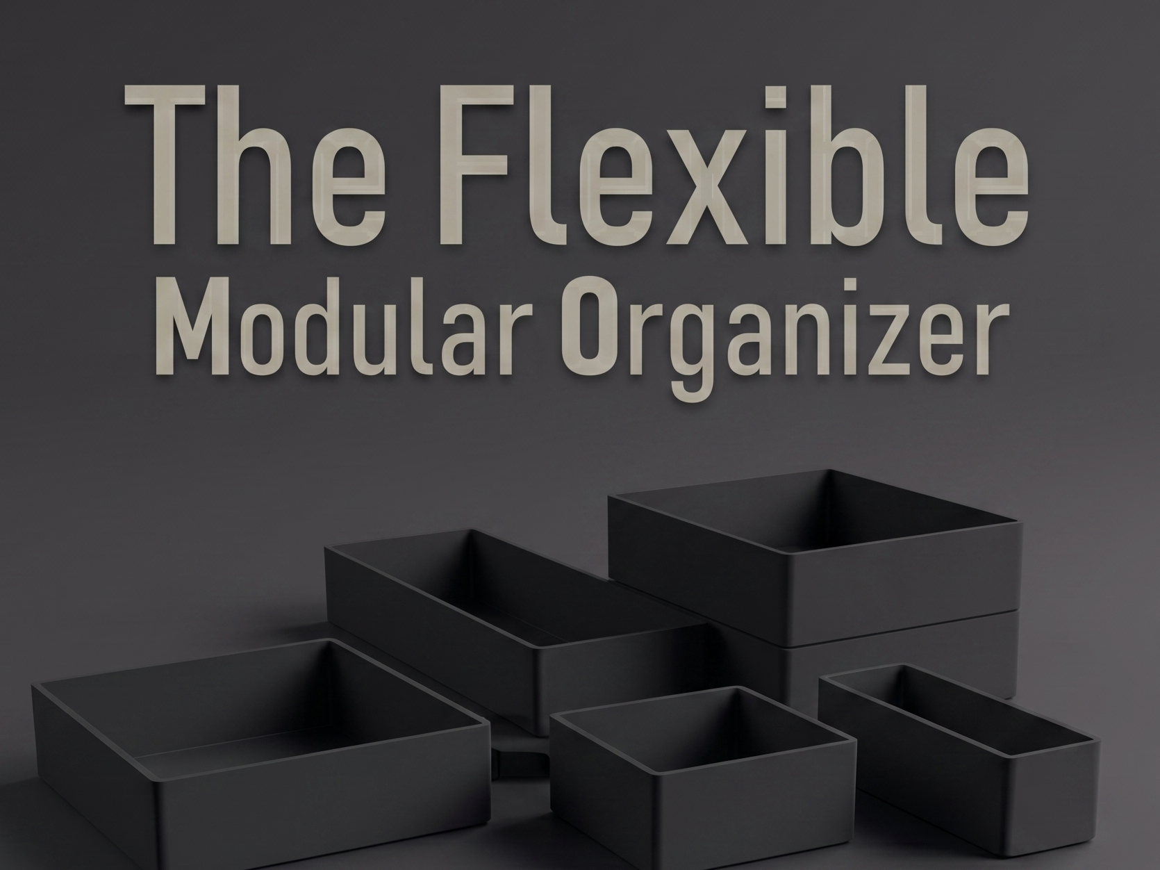 Modular Containers & Inserts for Stackable Drawers