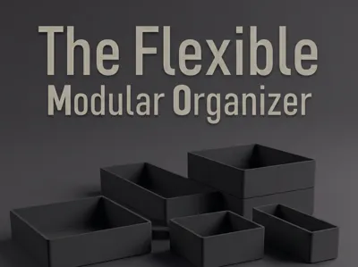 Modular Containers & Inserts for Stackable Drawers