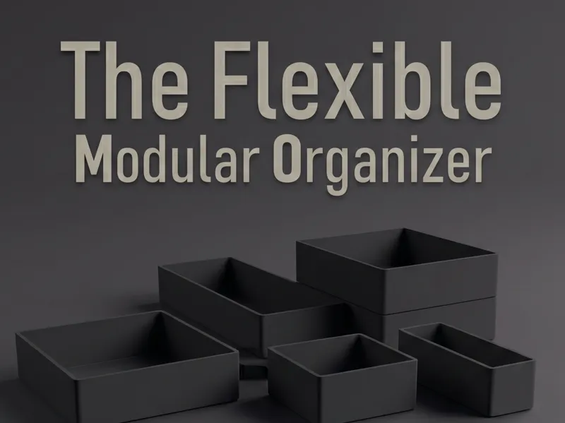 Modular Containers & Inserts for Stackable Drawers