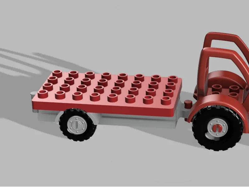 Trailer for Duplo Compatible Tractor