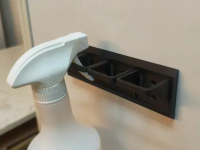 Modular Spray Bottle Wall Hook Rail