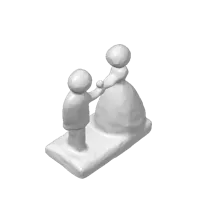 Statuette de couple de mariés — photo 3