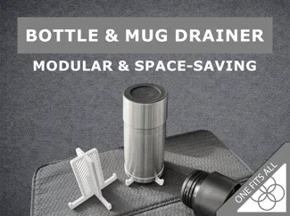 Modular Bottle & Mug Drainer – Reinforced Version