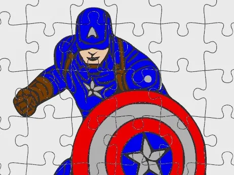 Puzzle 48 pièces - Captain America