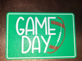 Schild - Untersetzer Football GameDay