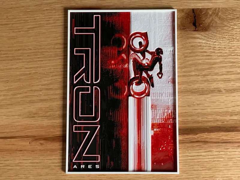 Tron: Ares (2025) Hueforge Movie Poster