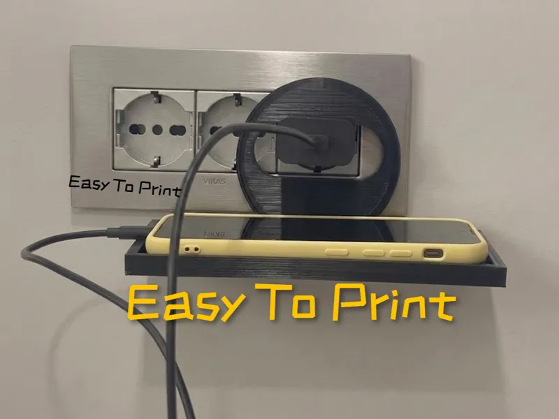 Wall phone holder