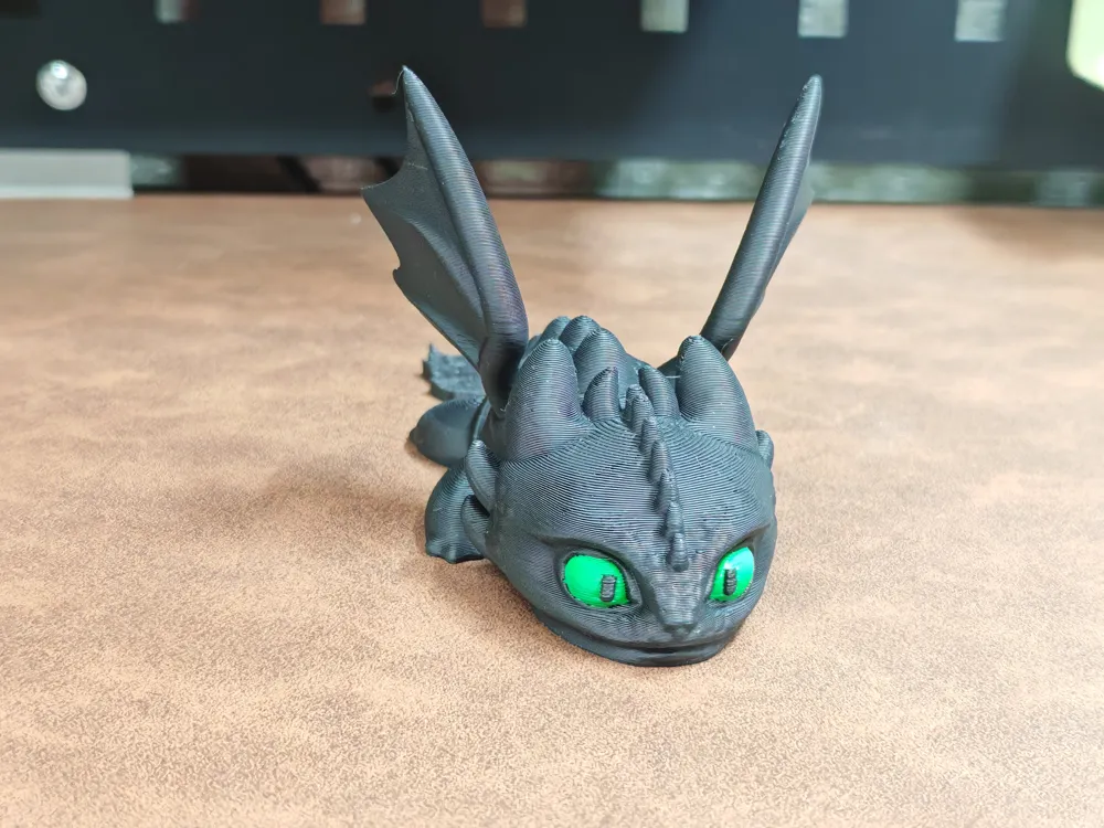 Dekoratif Siyah Toothless-Night Fury Biblo Koleksiyonluk Süs