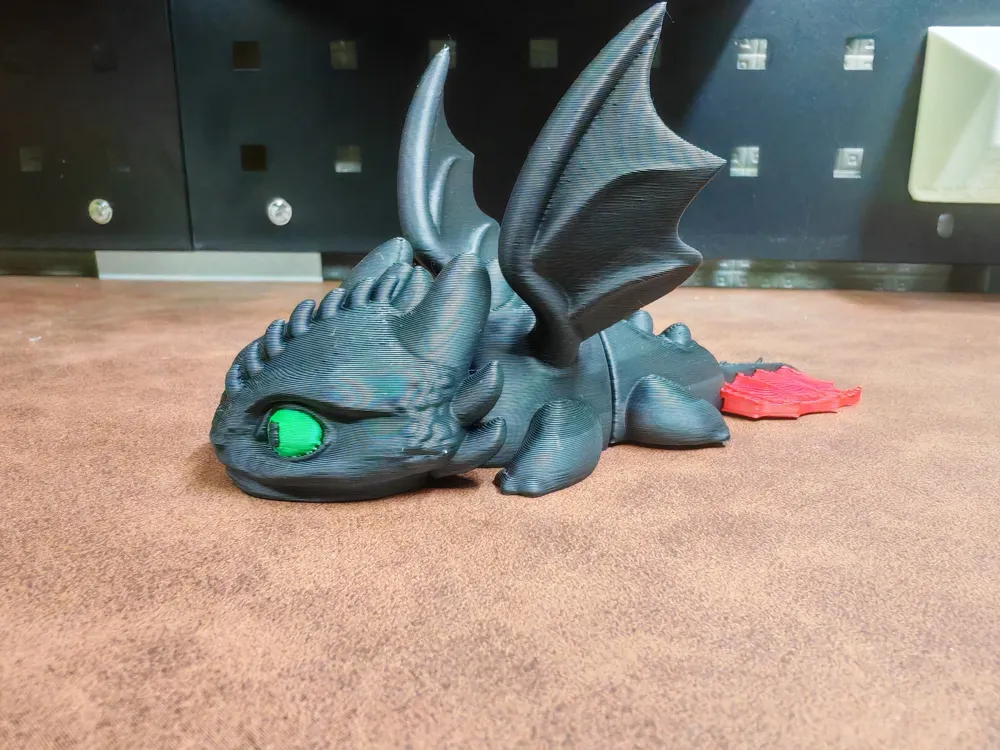 Dekoratif Siyah Toothless-Night Fury Biblo Koleksiyonluk Süs