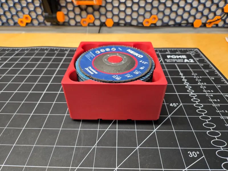 Gridfinity 4.5" Grinding Disc Holder