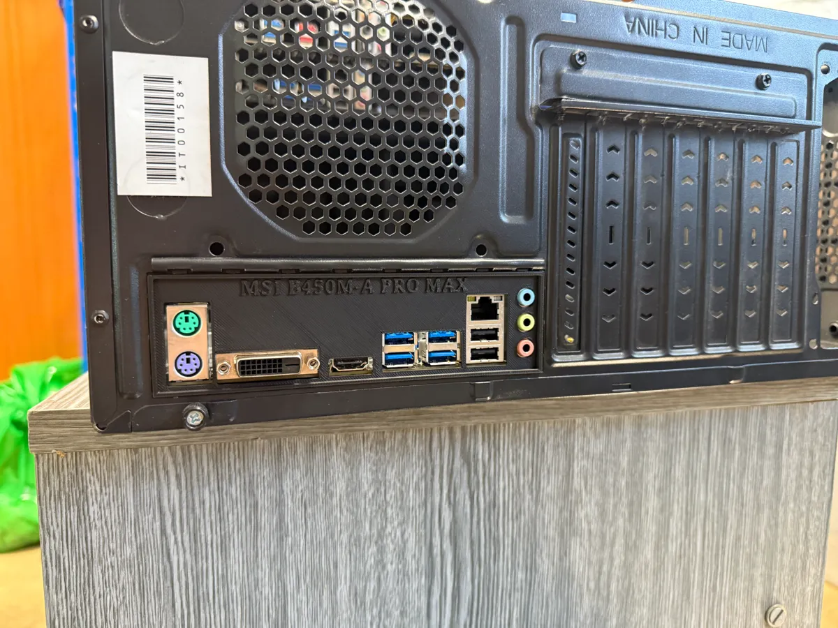 IO shield MSI B450M-A PRO MAX - Free 3D Print Model - MakerWorld
