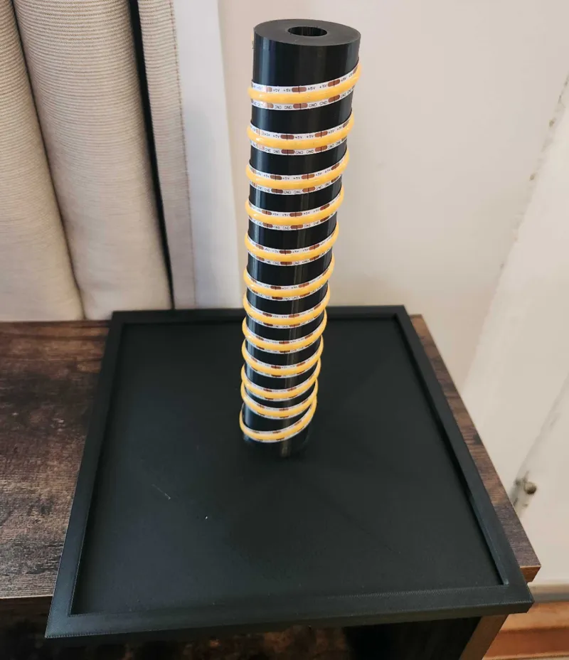 Light Pole Wired Base for Lithophane Lantern