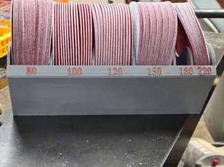 5 inch (125 mm) sand paper disc storage - remix