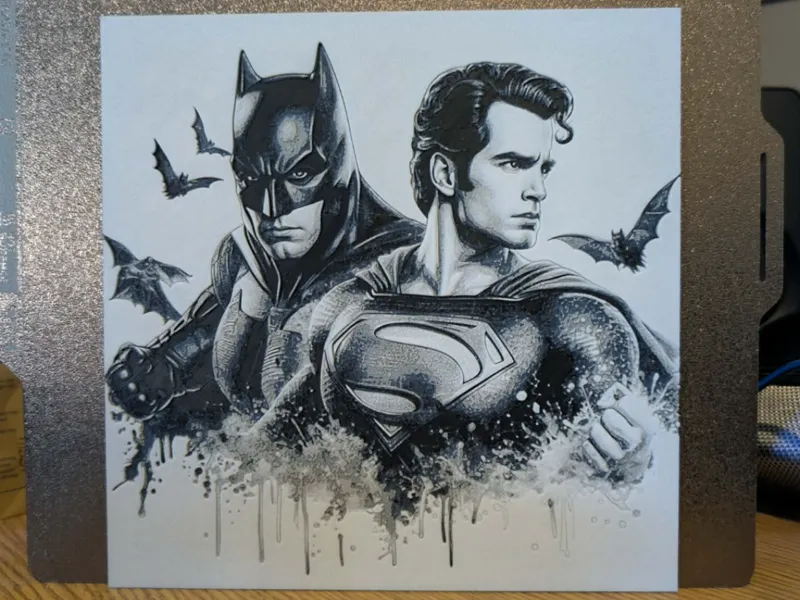 Batman and superman - hueforge 