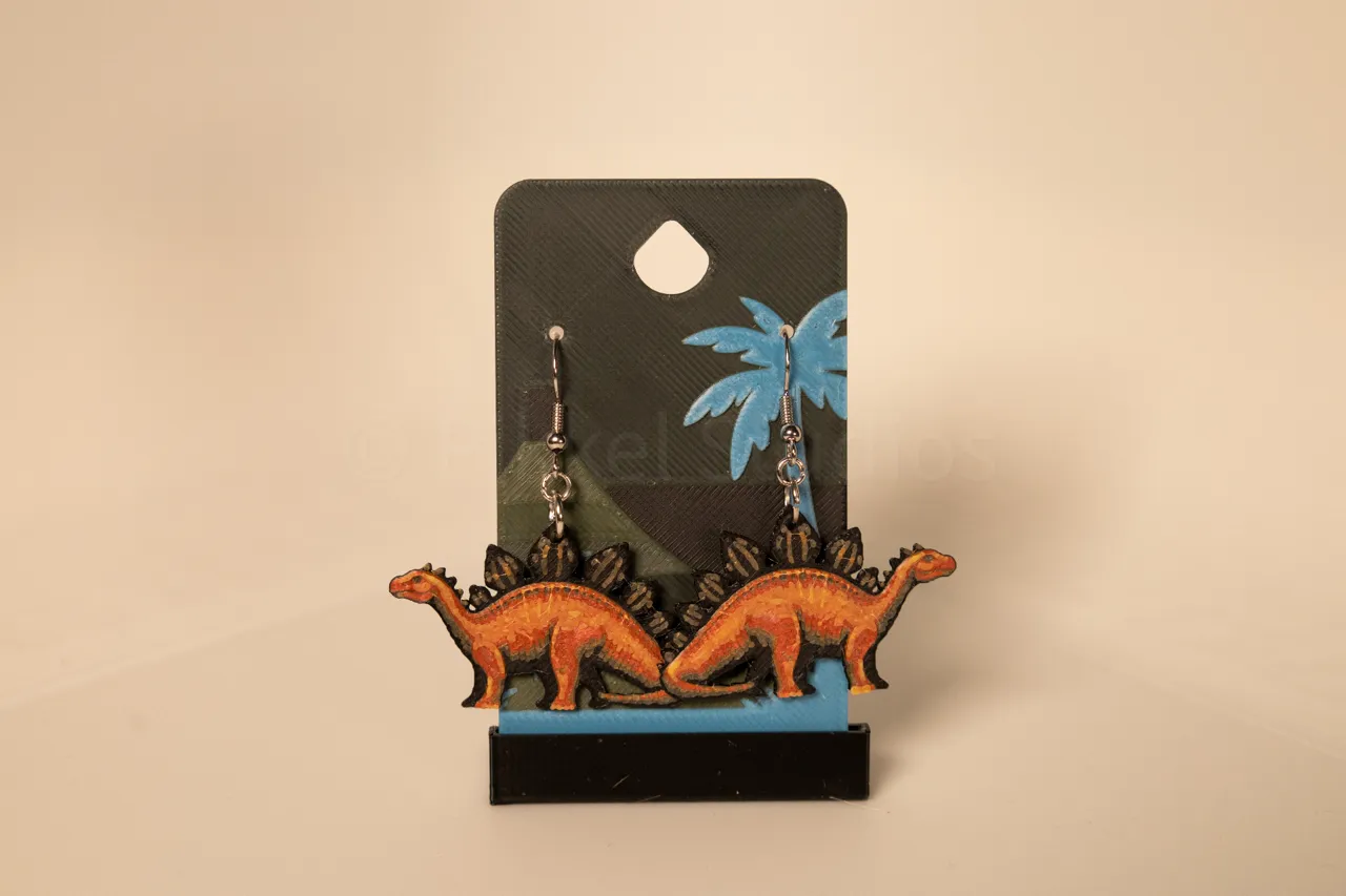 Stegosaurus - Dino Earrings view 4