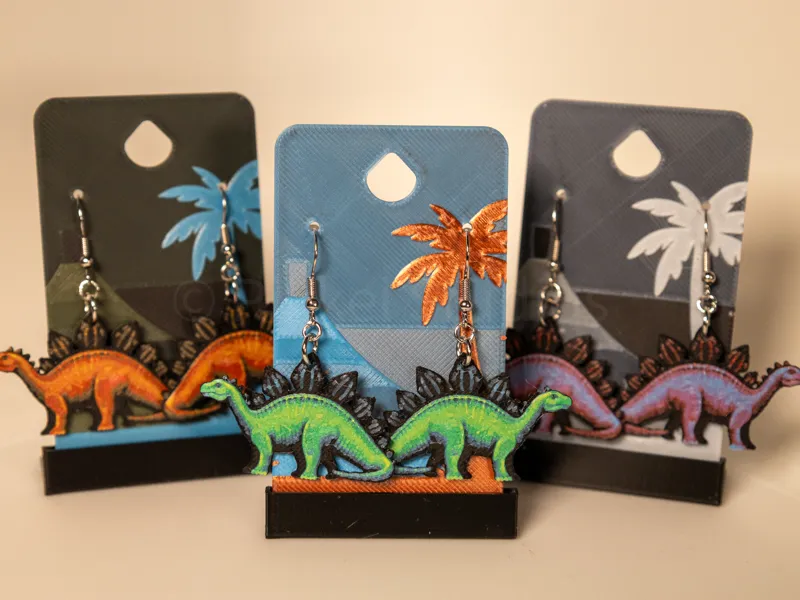 Stegosaurus - Dino Earrings