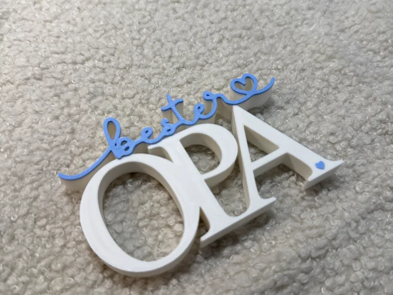 bester Opa Statement Schriftzug 