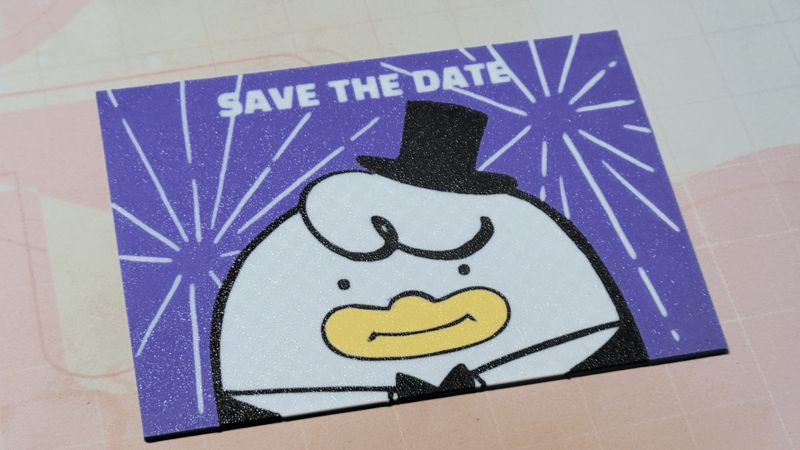 Kpop Demon Hunters "Save the Date" Card