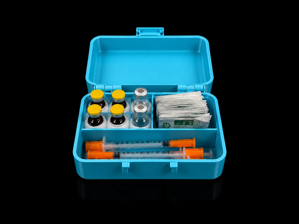 Compact 10mL Vial Case with adapter for 3ml vials - Free 3D Print Model ...