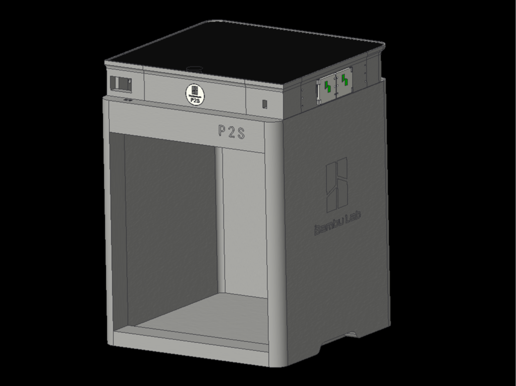 Miniatura 1 do modelo 3D P2S增高架（主动进/排气），可扩展净化器