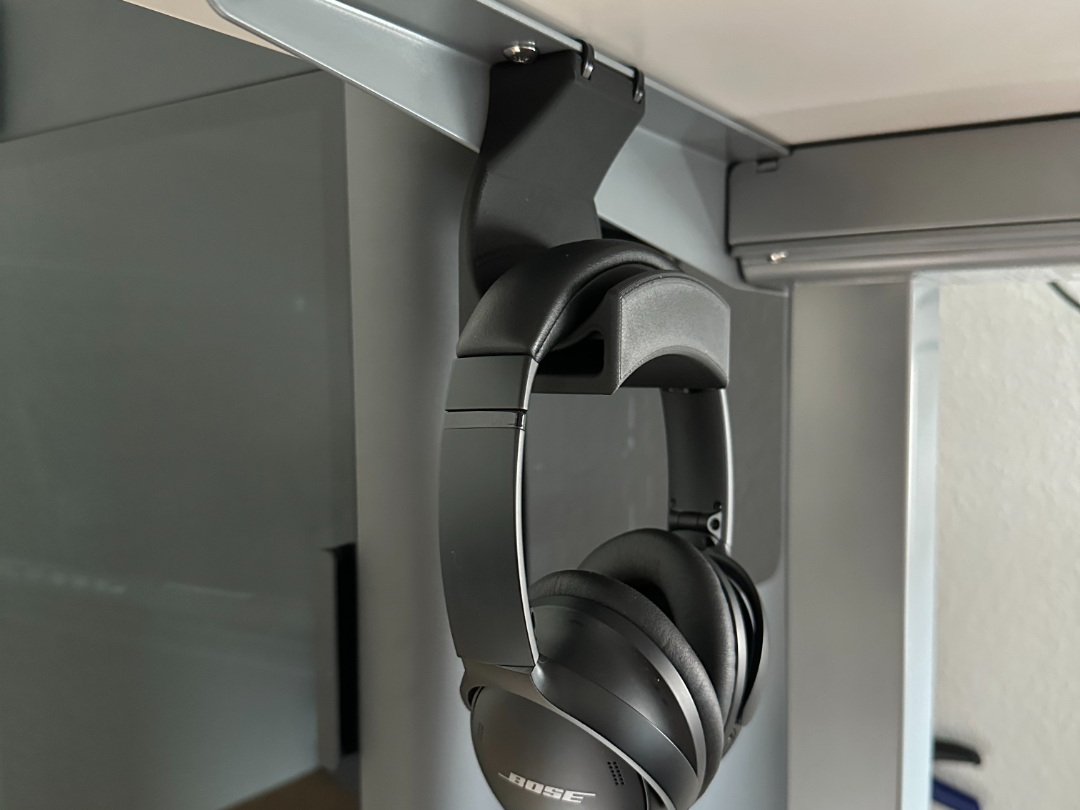 Minimalist Flexispot Under-Desk Headphone Holder