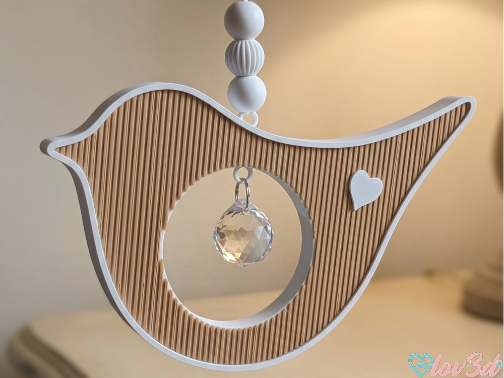 Geometric Suncatcher Bird - Window Decor