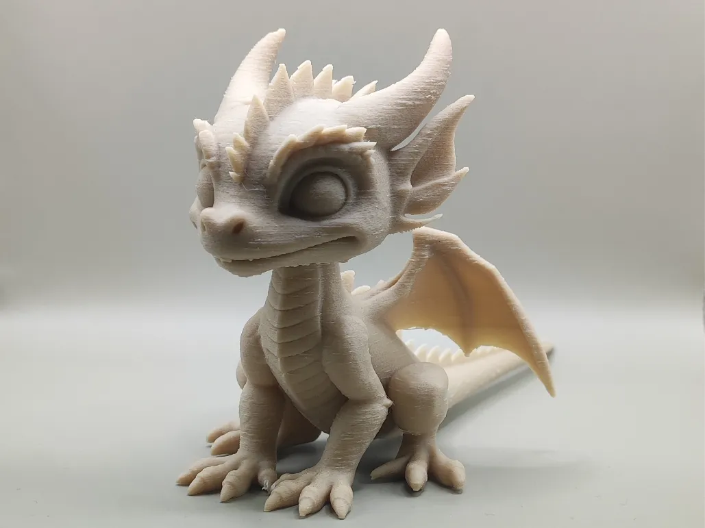 Little cute dragon with a long tail figurine - Free 3D Print Model ...