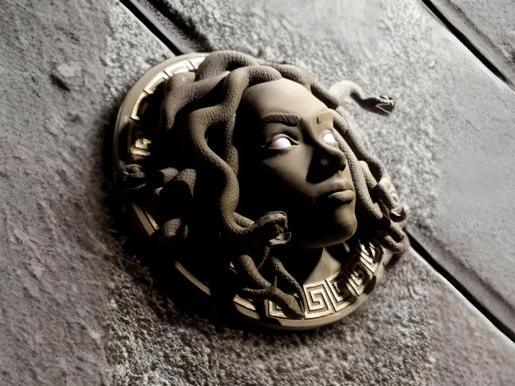 Medusa Wall Decoration and jewelry holder view 2