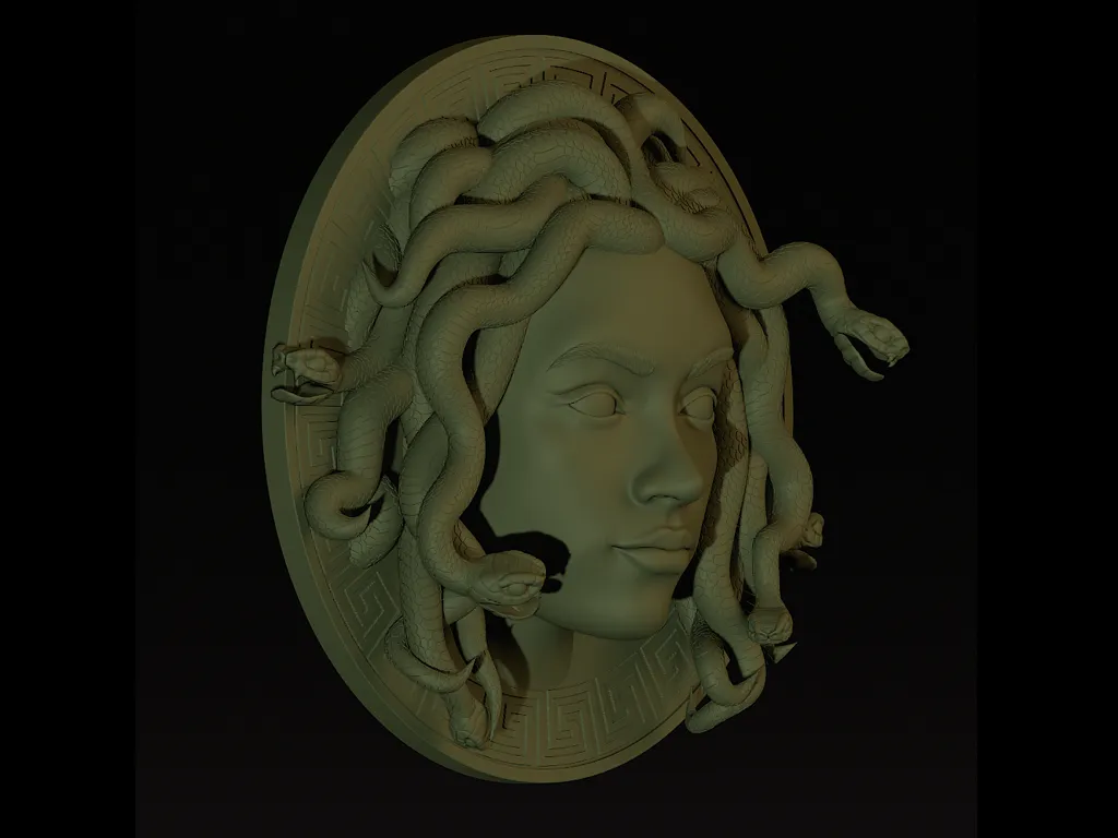 Medusa Wall Decoration and jewelry holder view 4