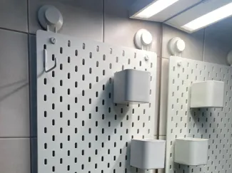 SKADIS in bathroom - no drilling!!!
