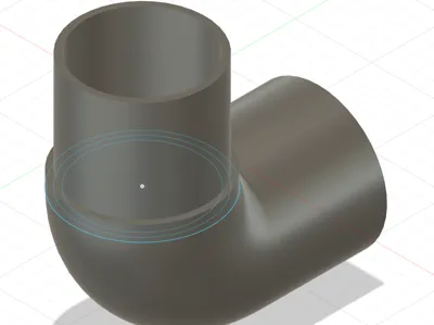 Elegoo 90° adapter for fume extraction tube