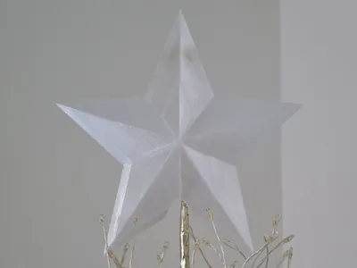 3D Christmas Tree Star Topper