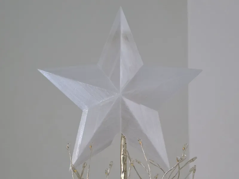3D Christmas Tree Star Topper